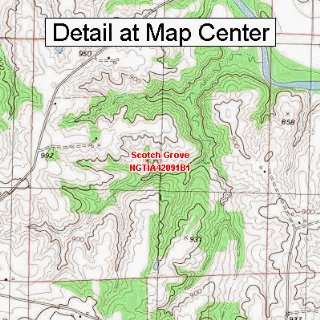   Topographic Quadrangle Map   Scotch Grove, Iowa (Folded/Waterproof