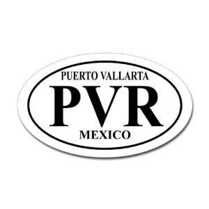  PVR Puerto Vallarta Travel Oval Sticker by  Arts 