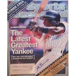 Alfonso Soriano Autographed Sports Illustrated Magazine (New York 