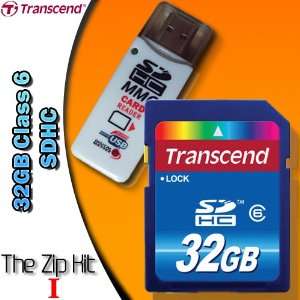  32GB Class 6 SDHC Card (TS32GSDHC6) Includes 32GB SDHC Class 6 