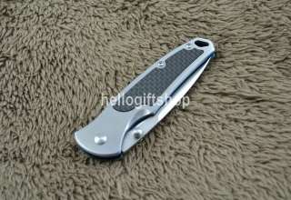 Classic Sanrenmu 738 Carbon Fiber Handle Pocket EDC Folding Knife 