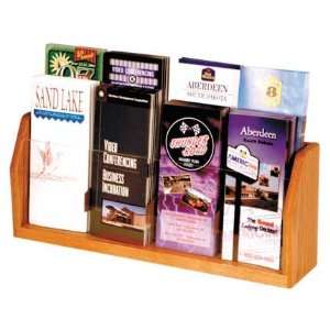  Wooden Mallet LT 8 8 Brochure Counter Display Rack with 