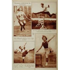  1923 Women Track Field Football Kaw Cornell McDonough 