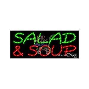  Salad and Soup LED Sign 11 inch tall x 27 inch wide x 3.5 inch 