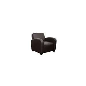    Marena Brown Leather Contemporary Club Chair