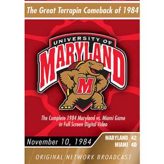 Maryland Terrapins Booksnvideos 1984 Maryland vs. Miami
