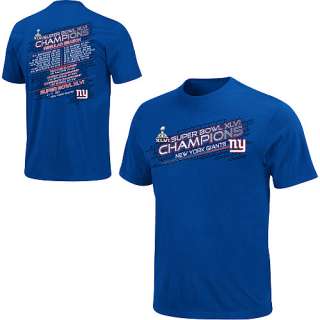 New York Giants Super Bowl XLVI Champions Championship Way T Shirt 