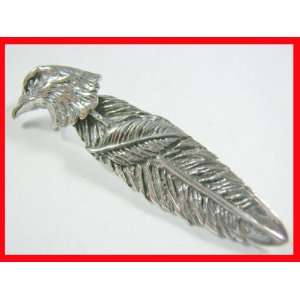  Unique Eagle w/Feather Pendant Sterling Silver Everything 