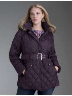 LANE BRYANT   Quilted hooded coat  