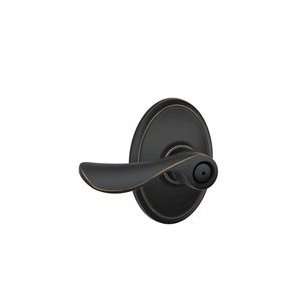  Schlage F40 716 Aged Bronze Privacy Champagne Style Lever 