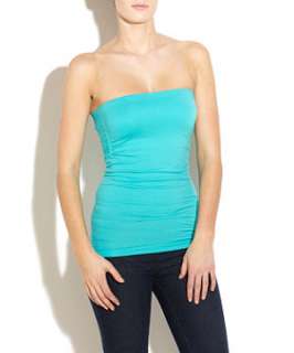 Blue (Blue) Blue Seamless Tube Top  243244940  New Look