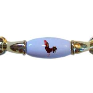 Rooster Farm Animal BRASS DRAWER Pull Handle