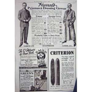   Advertisement 1922 Harrods Lawn Mowers Criterion Store