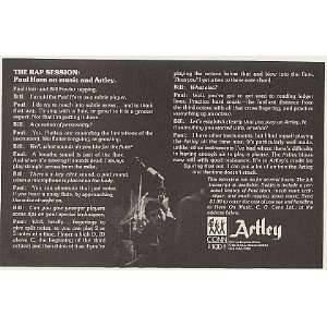 com 1975 Paul Horn Rap Session Interview Conn Artley Print Ad (Music 