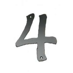 Handmade Forged Iron House number 4 