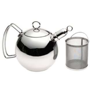   Quart Stainless Steel Ball Shaped Tea Kettle with Infuser 