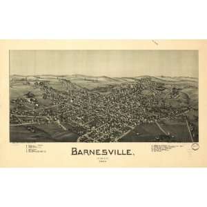  1899 Barnesville, Ohio, Birds Eye Map