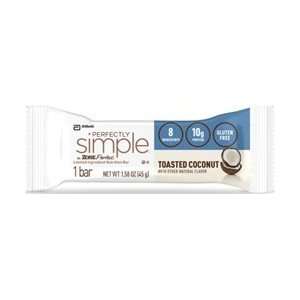 Zone Perfect Nutrition Bar Perfectly Simple Toasted Coconut   12 Bars