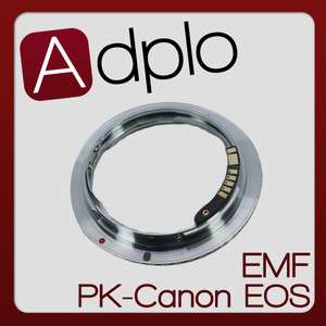 EMF AF Confirm Pentax PK Lens To Canon EOS EF 60D 7D  