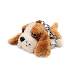    Peepers Basset Hound Dog with Clip 3 by Russ Berrie Toys & Games