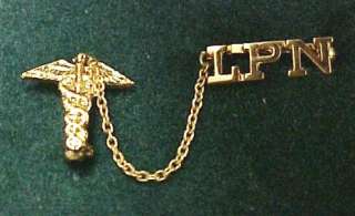 LPN Chain With Caduceus Pin Graduation Pinning 822 New  