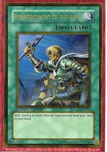 YuGiOh GLD1 EN032 Reinforcement Of The Army (Gold)  
