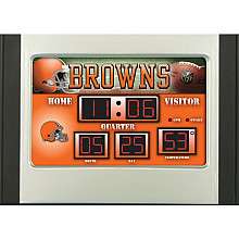 Team Sports Cleveland Browns Scoreboard Desk Clock   