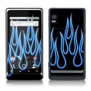  Blue Neon Flames Design Protective Skin Decal Sticker for 