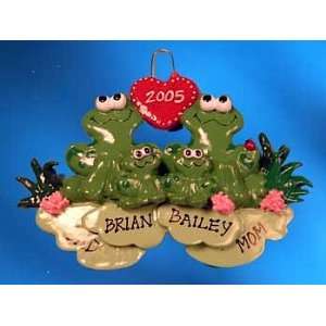  Personalized Frog Family Ornament by Ornaments with Love 