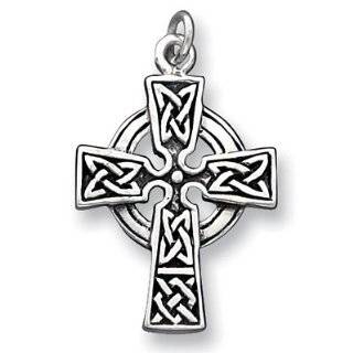 Celtic Irish Cross Pewter Pendant Necklace Jewelry 
