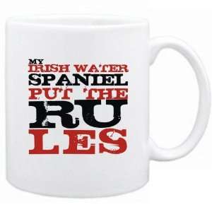   New  My Irish Water Spaniel Put The Rules  Mug Dog