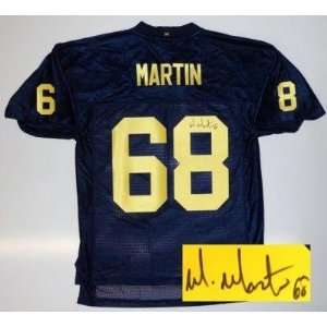   Martin Autographed Jersey   Michigan Wolverines
