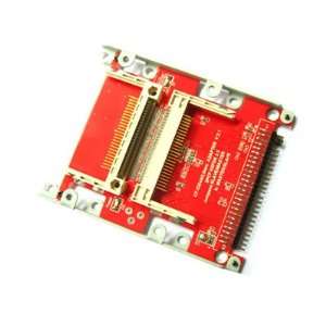   Mounting Holes 44 Pin Male IDE To Dual CF Card Adapter Electronics
