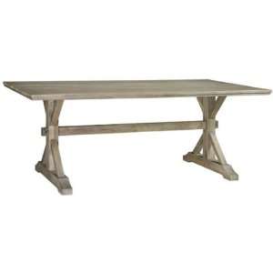 Casual Country Dining Table, 79.8x40X33.5, GRAY 