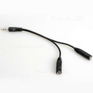   quality color black this item can converter one 3 5mm male jack to two