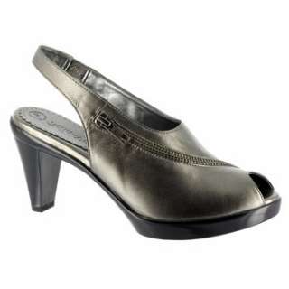 Womens Bella Vita Snappy Pewter Leather Shoes 