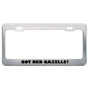 Got Red Gazelle? Animals Pets Metal License Plate Frame Holder Border 