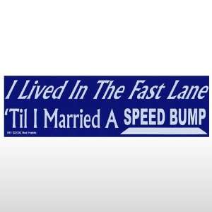  160 I Lived In The Fast  Bumper Sticker Toys & Games