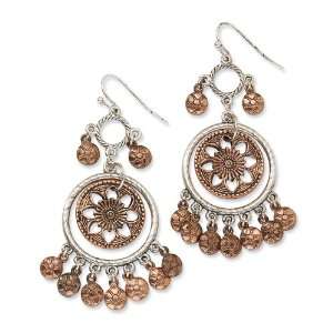    tone & Copper tone Hoop Chandelier Earrings 1928 Jewelry Jewelry