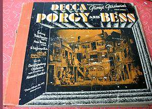Decca #145 George Gershwins PORGY AND BESS   EMPTY FOLDER for 78 RPM 