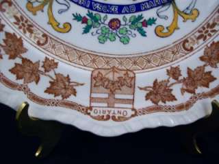 Vintage Masons Ironstone China Collector Plate Dominion of Canada EC 