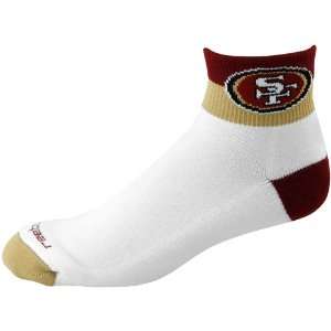  Reebok San Francisco 49ers Tri Color Quarter Socks Sports 