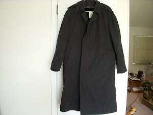 US MILITARY MENS ALL WEATHER COAT W/LINER SIZE 40R  