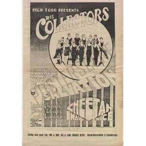  Collectors Salvation Cheetah Concert Poster Ad 1968