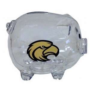NCAA Southern Mississippi Golden Eagles Clear Plastic Piggy Bank 