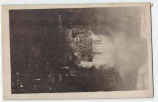 Ansichtskarte Brand der Burg Eltz 1920  