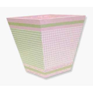    Trash Bin for Pink and Sage bedding set   By Trend Lab Baby