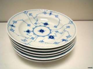 BING & GRONDAHL BLUE TRADITIONAL RIMMED SOUP PLATE  