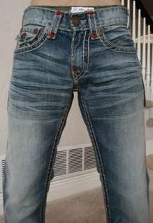 NWT True religion mens Ricky Super T straight jeans in Rough River 
