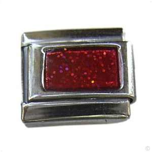   Charms for bracelet   motive glitter red, Classic italy bracelet modul